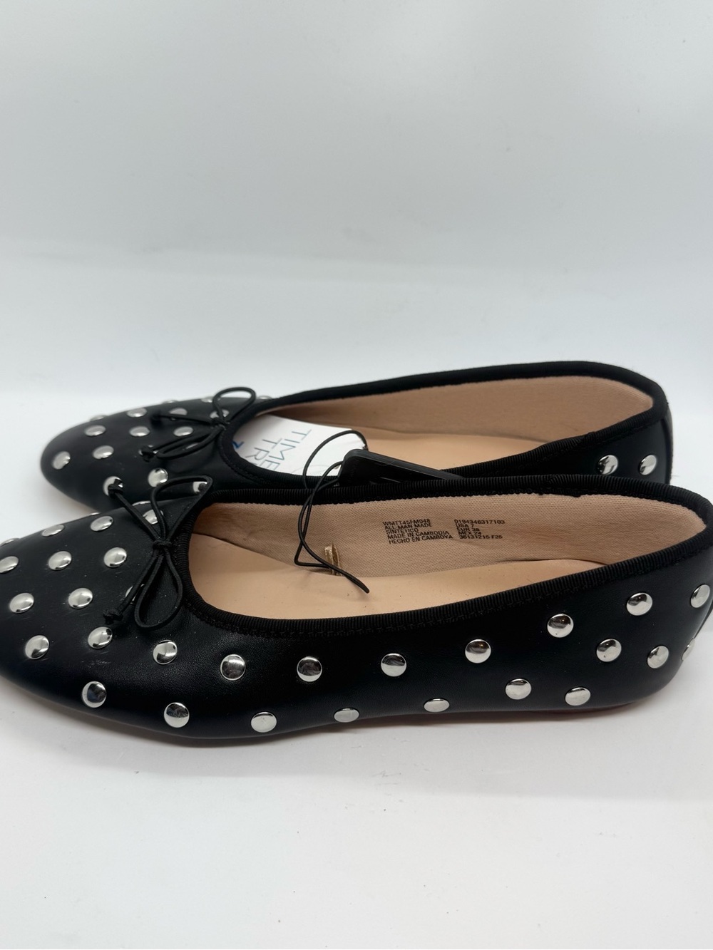 Time and Tru Women’s Studded Ballet Flats